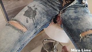 Ripped her jeans and forced to fuck