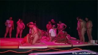 Saturday Night Fever group sex & pee party with 64 dudes & five whores [Trailer]