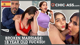 THREESOME: SPANISH BOY rides TEENIE with his WIFEY (Porn from Spain)! CHIC-BEHIND
