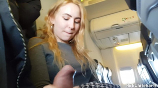 Airplane ! Horny Pilot's Wifey Shows Monstrous Titties In Public