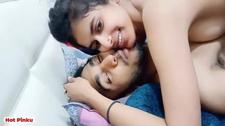 Alluring Indian gf plowed by bf on her birthday