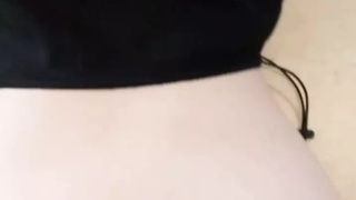 Anal with a student humongous dildo