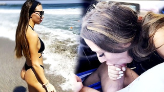 Beach Trip Ended Up Blowing Jizz In The Car | Laura Quest