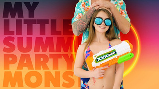 Attractive Little Step Daughter Mira Monroe Strokes Step Dad's Gigantic Chunky Rod With Her Feet - Exxxtra Small