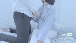 Chinese home-made lovers having romantic sex