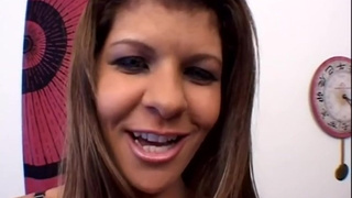 Hispanic lingerie MILF mounts hard african meat