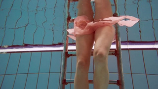 Polish attractive shaped Deniska swimming nude