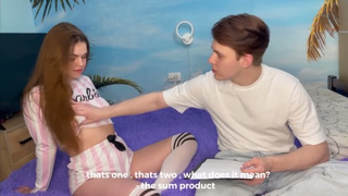 Nerd poked and licked his virgin classmate