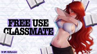 FREE-USE NERDY SKANK POUNDED IN THE LIBRARY | Cartoon ASMR Audio Roleplay Yumprincess