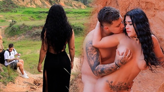 Horny desert goddess stalks a lost man until she rides him - ALEJANDRA PALACIOS