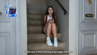 My New Neighbor Lost Her Keys But I Invited Her Over And Slammed Her Tight Vagina And Cream-pie