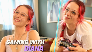Ersties - Delightful Gamer Diana Likes a Steamy Gaming and Masturbates Session - Part one of two