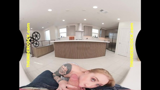 THUNDERCOCK Taylor Rae mounts her neighbors humongous bully rod with her wet tight twat