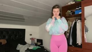 Pee Desperation! Gf Pisses her Pants for You! POINT OF VIEW